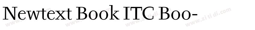 Newtext Book ITC Boo字体转换